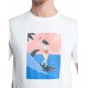 T-SHIRT OLOW CROCOSURF - OFF WHITE