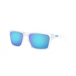 OAKLEY SYLAS POLISHED CLEAR / PRIZM SAPPHIRE SUNGLASSES