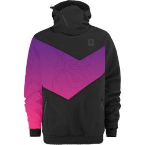 CHAQUETA SHOFTSHELL MAJESTY SHADOW - BLACK / PURPLE