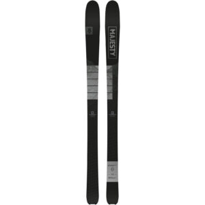 Vista superior del esquí Majesty SuperScout Carbon 25 con diseño gráfico moderno y minimalista.