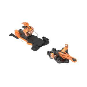 Fijación ATK Freeraider 15 EVO Orange – vista lateral mostrando talonera y puntera