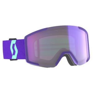 MASCARA SCOTT SHIELD deep purple / AMP LS blue chrome S