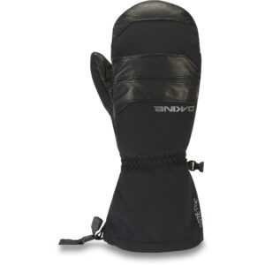 Manopla de esquí Dakine Excursion GORE‑TEX negro, vista frontal con piel y puño largo.