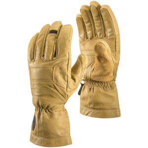 Guantes Black Diamond Kingpin Beeswax – Vista frontal y de la palma.