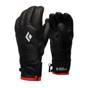 Guante de esquí para mujer Black Diamond Impulse Black– vista frontal
