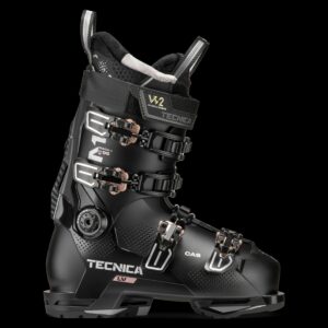 bota de esquí mujer Tecnica Mach1 95 LV negra. Vista principal.
