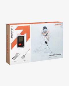 Pack Mammut Barryvox 2.0 Peak 240 en su caja original con arva, pala y sonda incluidos.