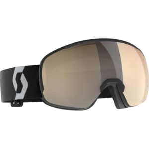 Máscara Scott Sphere OTG Light Sensitive Mineral Black-White vista diagonal con lente LS Bronze Chrome S1-3