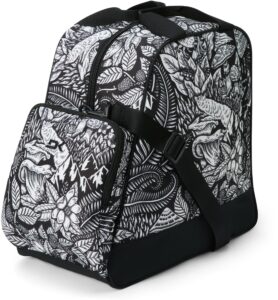 Bolsa de botas Dakine 30L color kingdom black con correa ajustable y compartimento ventilado