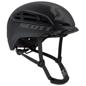 Vista lateral del casco SCOTT Couloir Tour Raw Black con detalle del sistema MIPS® y forma aerodinámica.
