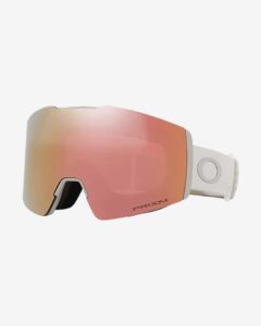 Vista frontal de la Oakley Fall Line M en color Cool Grey con lente Prizm Rose Gold.