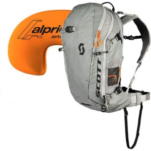 Mochila Scott Patrol E2 30 Grey/Black vista frontal con sistema airbag Alpride E2