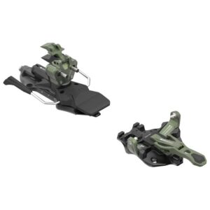 Fijación ATK Raider 13 EVO Camo Green – vista lateral mostrando talonera y puntera