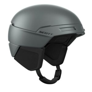 Vista lateral del casco SCOTT Flow Plus Pro MIPS Douglas Green con detalle del sistema MIPS® Air y ventilación lateral.