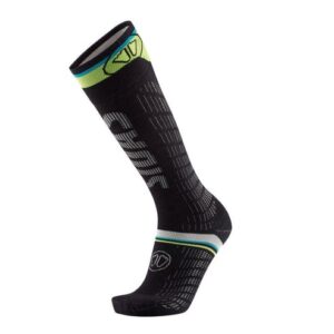 Calcetines Sidas Ski Ultrafit Race negro/amarillo/azul – vista frontal