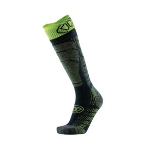 Calcetines Sidas Ski Comfort negro/amarillo– vista frontal