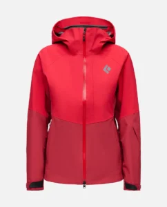 Chaqueta técnica de esquí para mujer Black Diamond Recon Stretch w color Coral Red-Mineral Red
