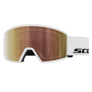 Máscara de esquí Scott Ambit white con lente cinnamon fotocromática