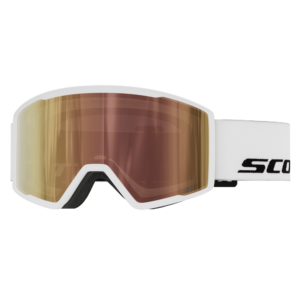 Máscara de esquí Scott Trace Pro Ls white / cinnamon chrome