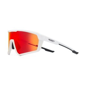 Gafa de sol Mjesty Pro Tour White con lente Red Ruby